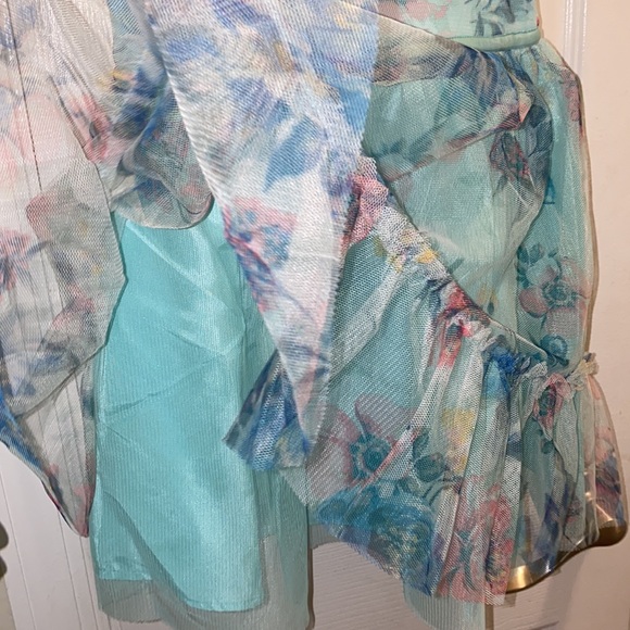 Toddler blue floral dress 👗 - Picture 2 of 3